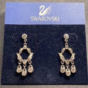 Swarovski Silver Dangle Crystal Earrings